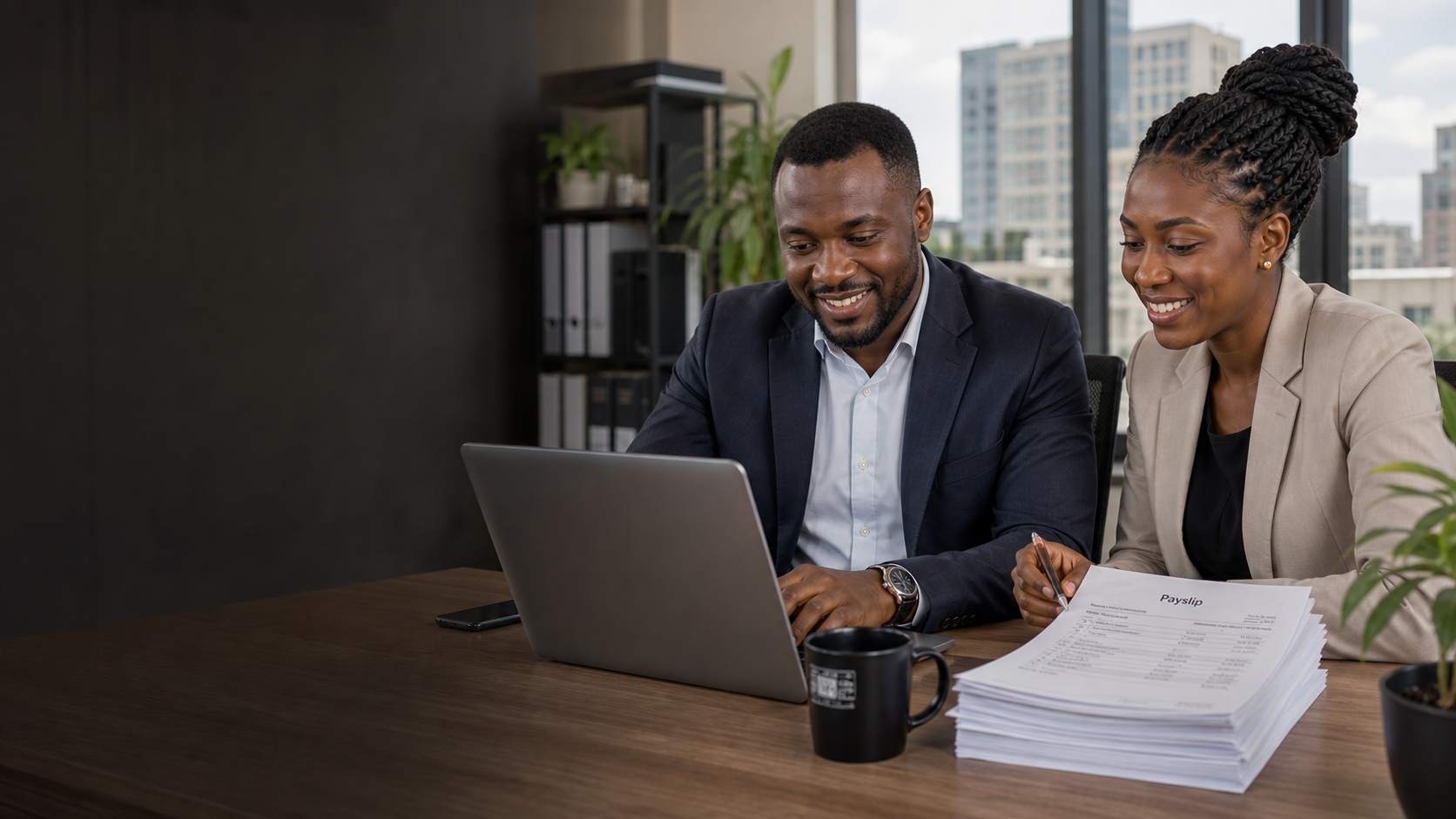 Payslips in a Zimbabwe payroll workspace